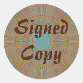 Signed Copy - Round Stickers (#12)