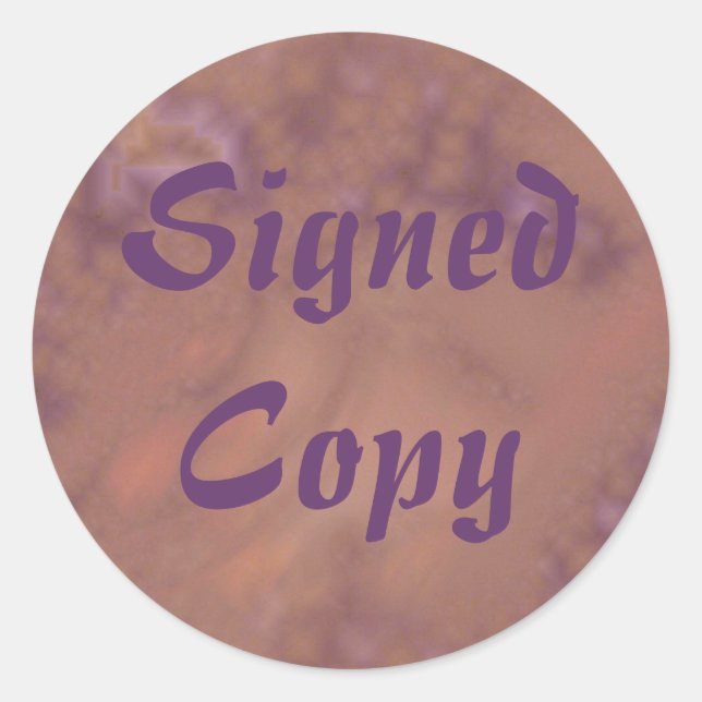 Signed Copy - Round Stickers (#15) (Front)