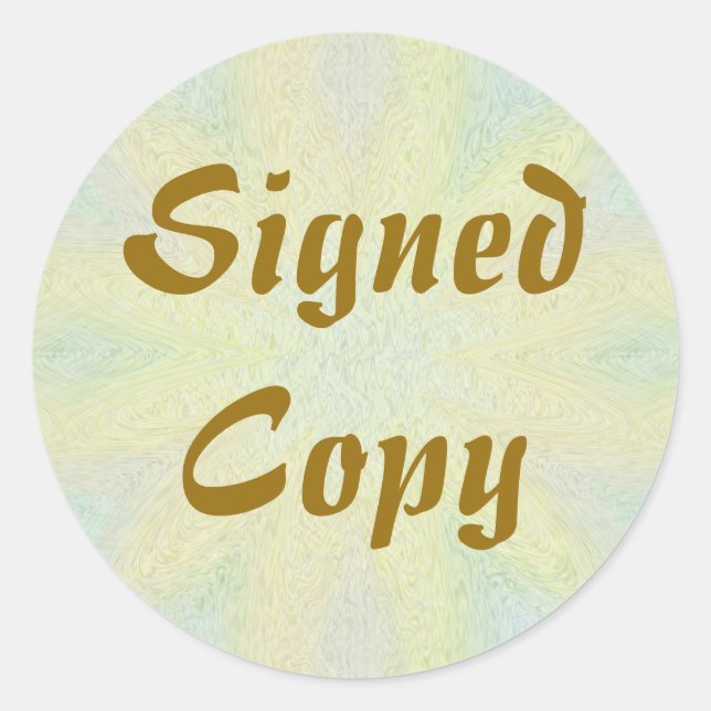 Signed Copy - Round Stickers (#23) (Front)