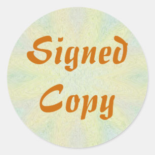 Signed Copy - Round Stickers (25)
