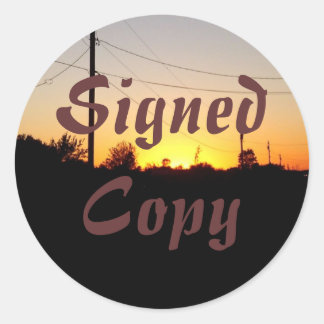 Signed Copy - Round Stickers (#29)