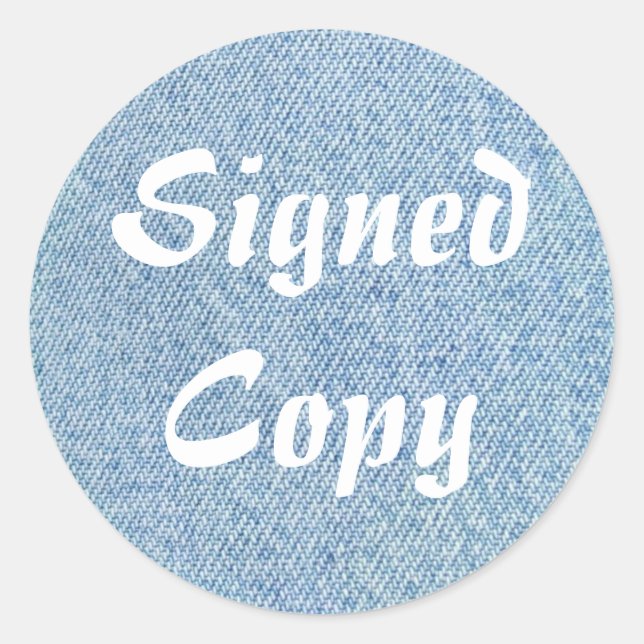Signed Copy - Round Stickers (#56) (Front)