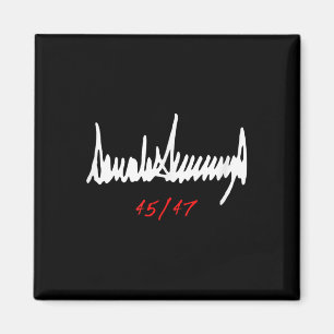 Signed Donald Trump 45_47 Magnet