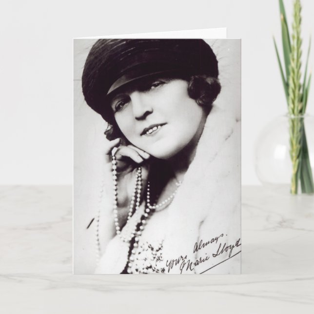 Signed photograph of Marie Lloyd Card (Front)
