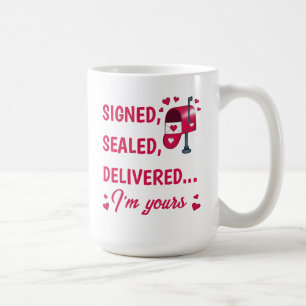 Signed, Sealed, Delivered Valentine's Coffee Mug