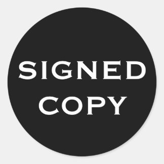 SIGNEDCOPY CLASSIC ROUND STICKER