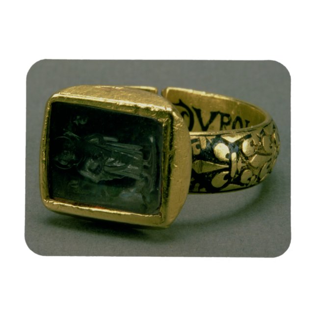 Signet ring of King Louis IX of France (St. Louis) Magnet (Horizontal)