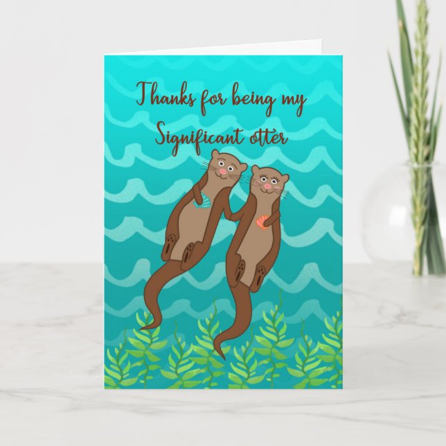 Significant Otter Valentine card (Front)