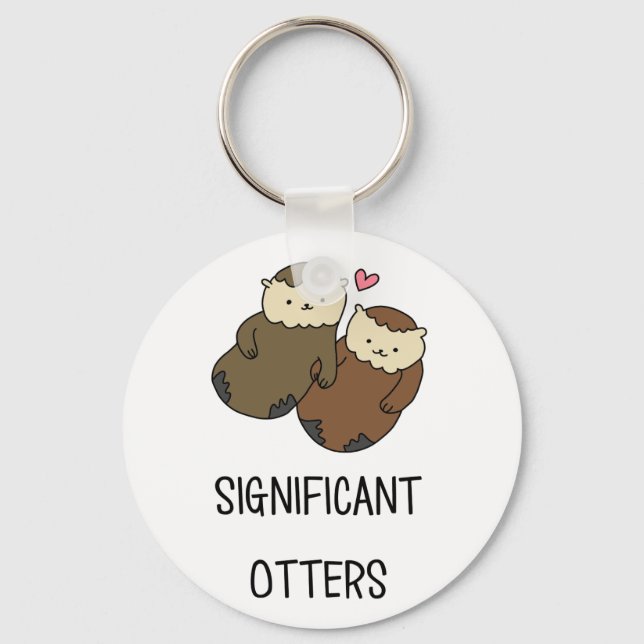 SIGNIFICANT OTTERS couple's shirts, accessories Key Ring (Front)