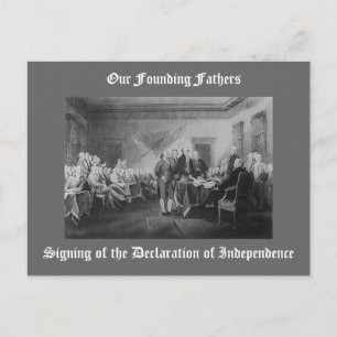 Signing of the Declaration of Independence Postcard