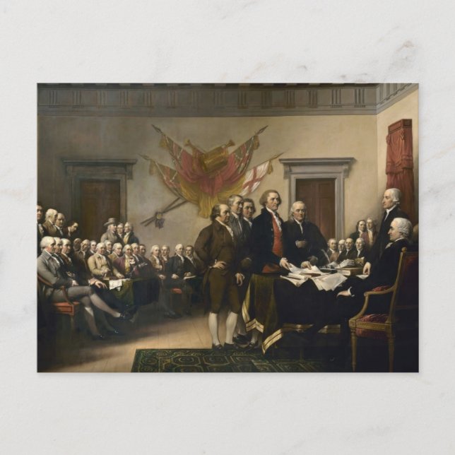 Signing of the Declaration of Independence Postcard (Front)