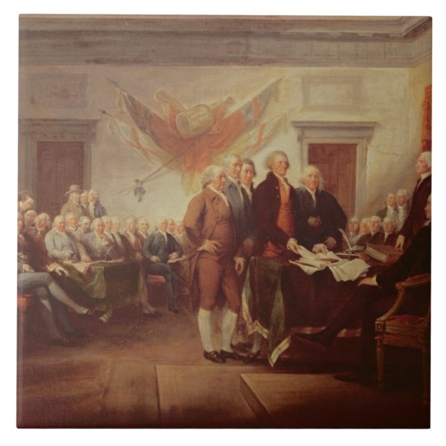 Signing the Declaration of Independence, 4th Tile (Front)