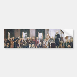 Signing the US Constitution by Christy Bumper Sticker
