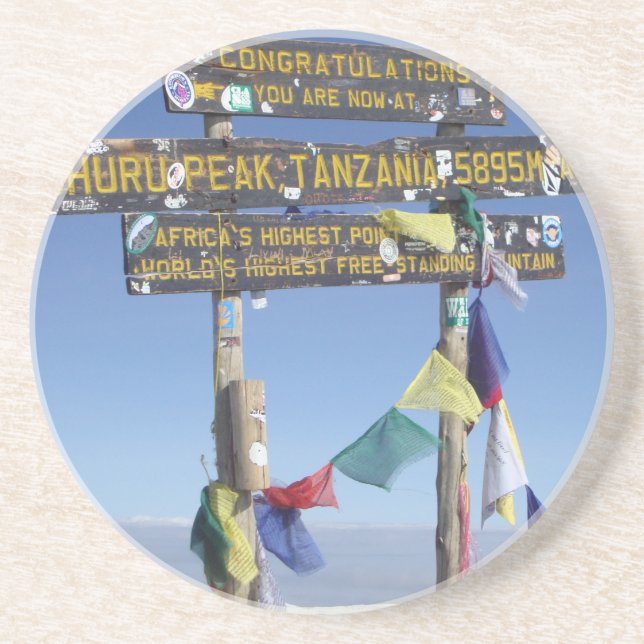 Signpost  on the  Summit of Kilimanjaro kenya Coaster (Front)