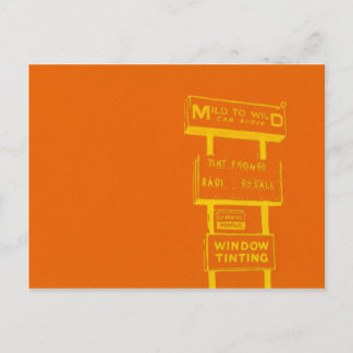 Signs Around Town Postcard