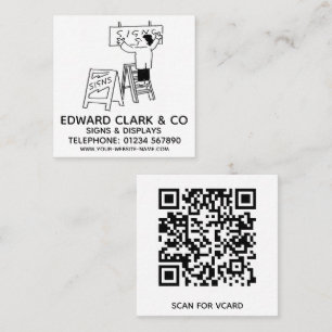 Signs & Displays Square Business Card