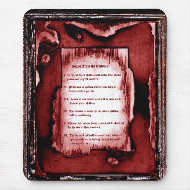 Signs From The Children Mouse Mat (Front)