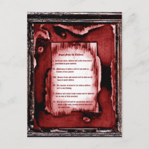 Signs From The Children Postcard