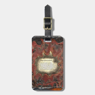 Signs From The Earth & Cross of Strength Luggage Tag