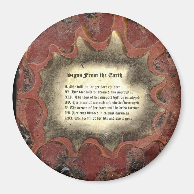 Signs From The Earth Magnet (Front)