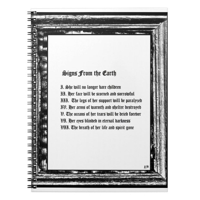 Signs From The Earth Notebook (Front)