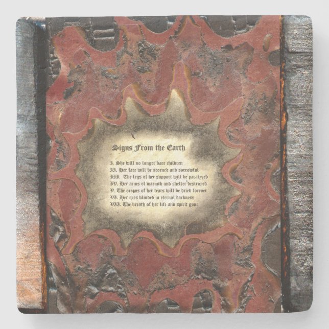 Signs From The Earth Stone Coaster (Front)