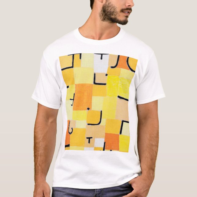 Signs in Yellow, Paul Klee T-Shirt (Front)