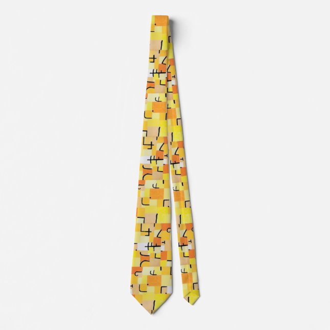 Signs in Yellow, Paul Klee Tie (Front)