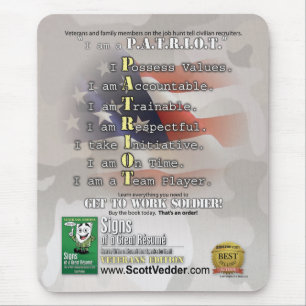 Signs of a Great Résumé: Veterans Edition Mouse Mat
