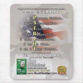 Signs of a Great Résumé: Veterans Edition Mouse Mat