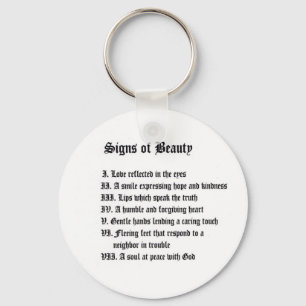 Signs of Beauty Key Ring