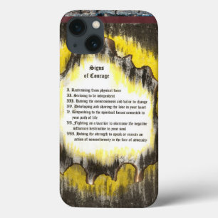 Signs of Courage iPhone 13 Case