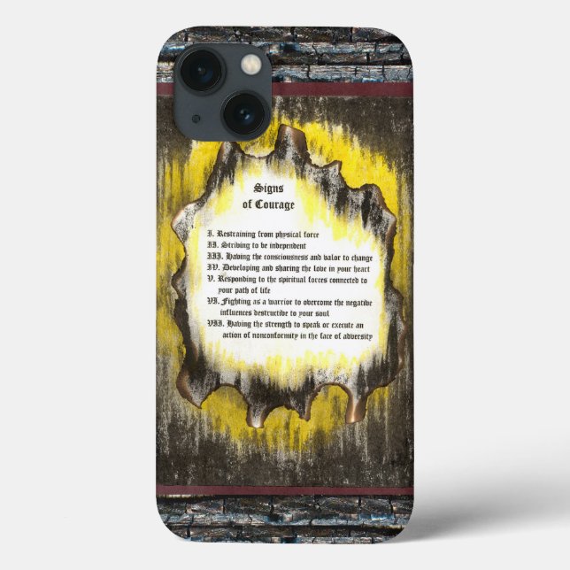 Signs of Courage Case-Mate iPhone Case (Back)