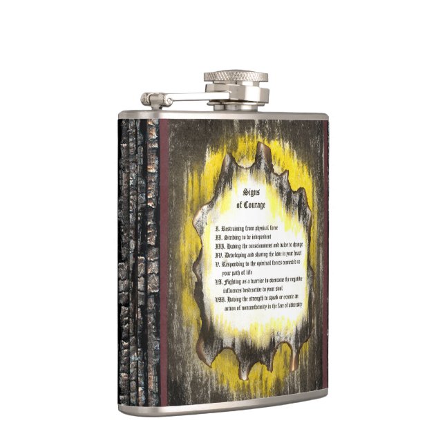 Signs of Courage Hip Flask (Right)