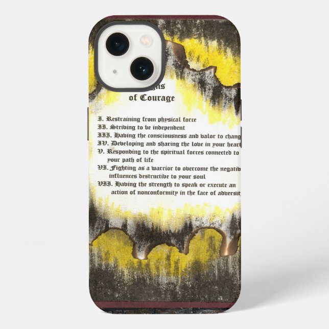 Signs of Courage iPhone Case (Back)