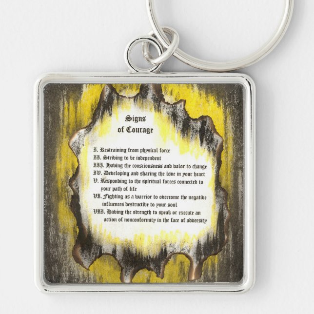 Signs of Courage Key Ring (Front)