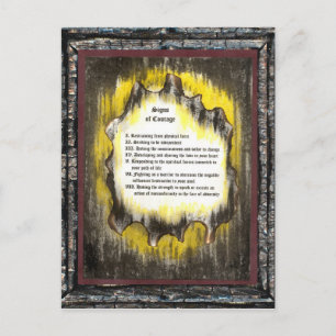 Signs of Courage Postcard