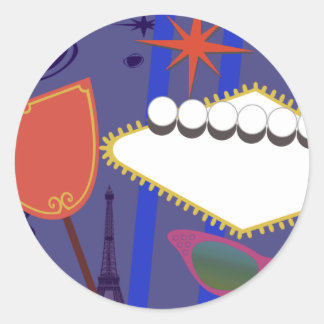 Signs of Glam! Classic Round Sticker