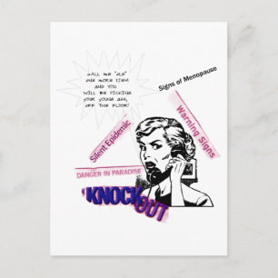 Signs Of Menopause Postcard