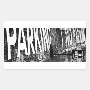 signs of reservation rectangular sticker