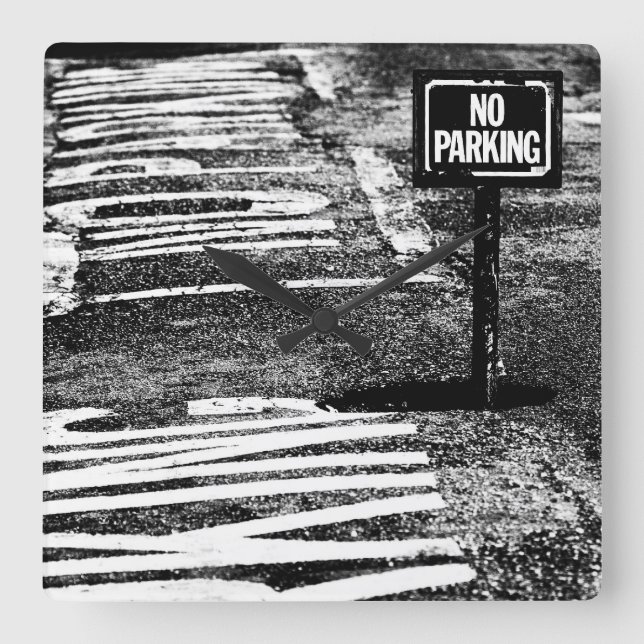 signs of reservation square wall clock (Front)