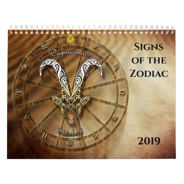 Signs of the Zodiac Calendar (Cover)