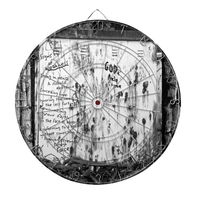 Signs of Weakness Dartboard (Front)
