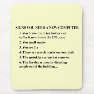 Signs you need a new computer 2 mouse mat