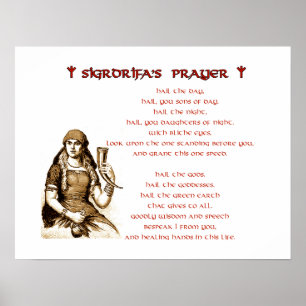 Sigrdrifa's Prayer Poster