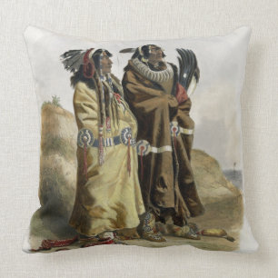 Sih-Chida and Mahchsi-Karehde, Mandan Indians, pla Cushion