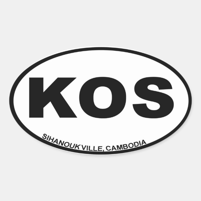 Sihanoukville City Code Sticker (Front)