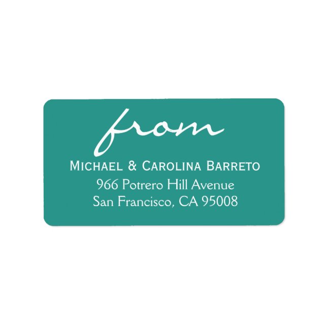 Siimple Signature - Turquoise Label (Front)