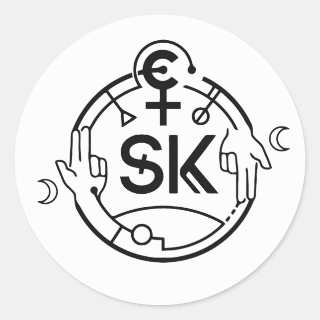 SiKe Black Logo Stickers (Front)