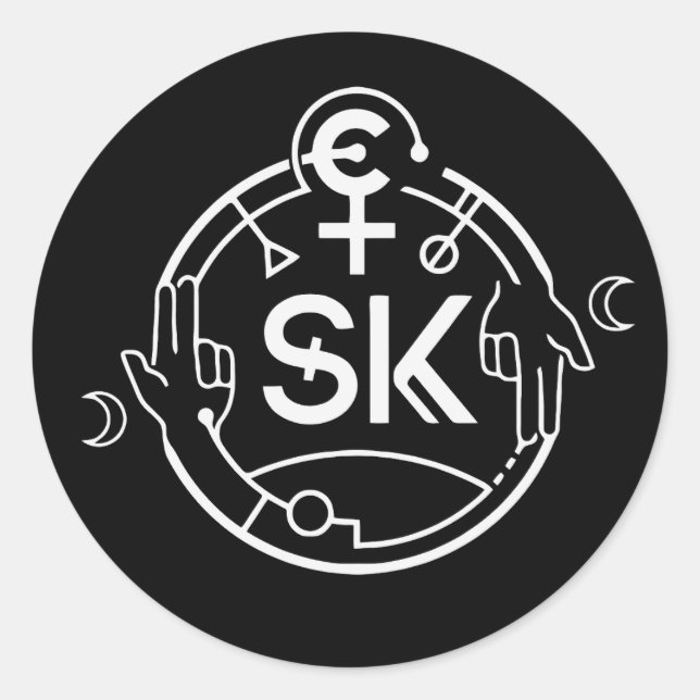 SiKe White Logo Stickers (Front)